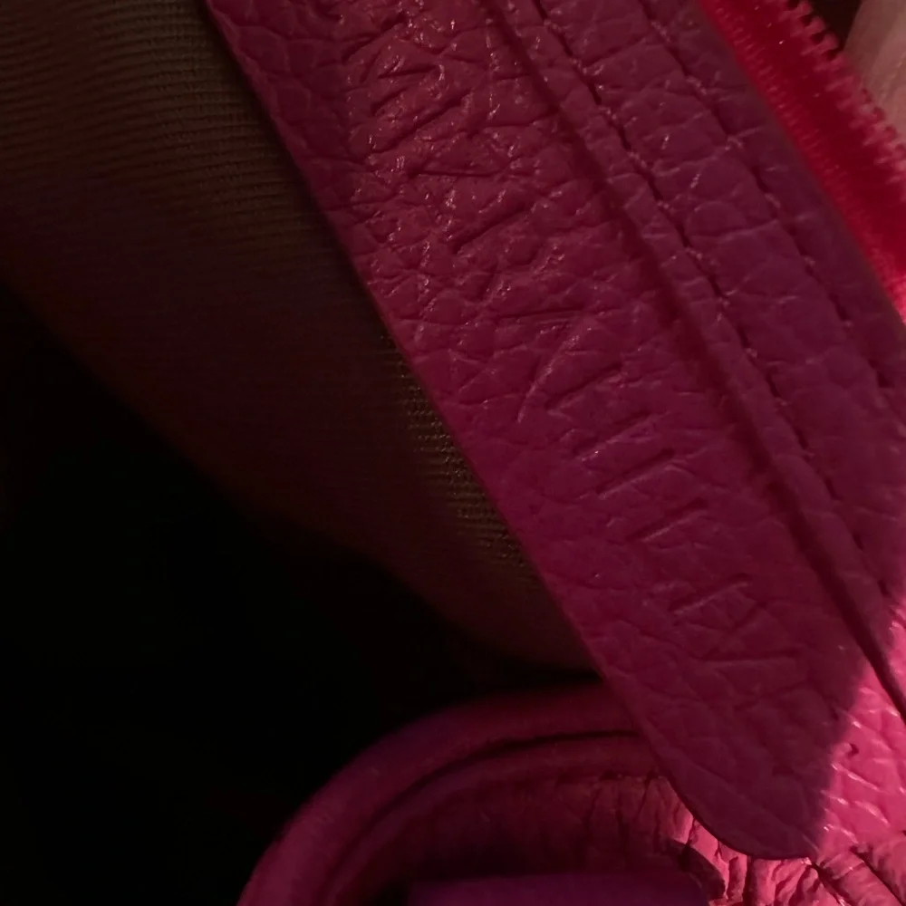 Isaac Mizrahi Hot Pink Leather Tote